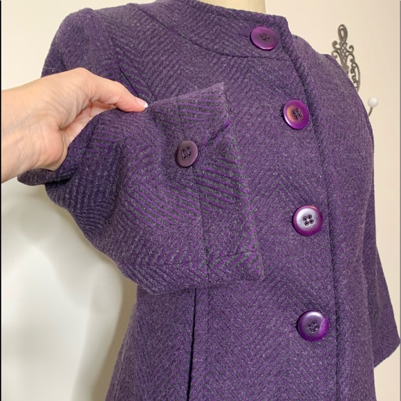 PENDLETON Herringbone Wool Jkt/Skirt Suit Sz 8 - Picture 10 of 16